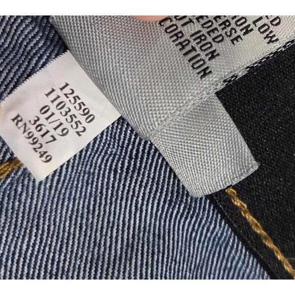 New! Catherines Women's 30W Capri Jeans Blue Elastic Comfort Waist Denim 48x21" - Picture 10 of 12